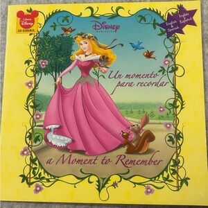 Disney Princess Book with Pink Dress and Yellow Cover
